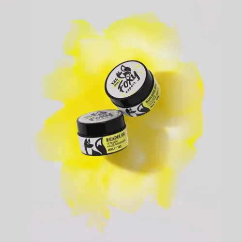 Foxy Гель для наращивания витражный #125 "Новая формула" 15 g в банке (Builder gel JELLY)-img-2