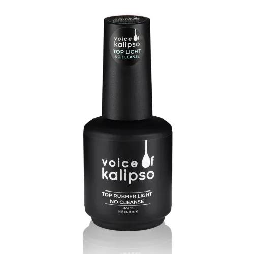 KALIPSO Тop Rubber Light no cleanse- Каучуковое верхнее покрытие для гель-лака без л/с-img-0