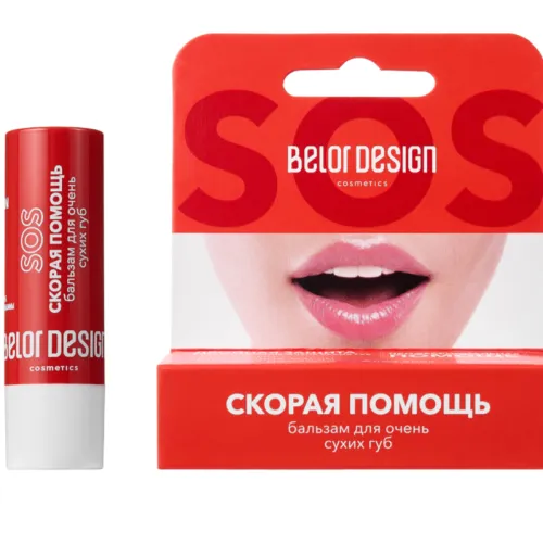 BELOR DESIGN Бальзам для очень сухих губ "Скорая помощь" Двойная защита  4.4г /10-img-0
