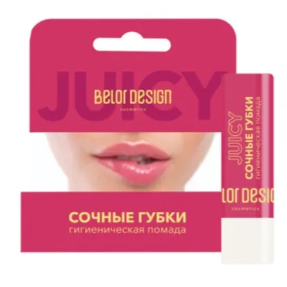 BELOR DESIGN Гигиеническая помада "Сочные губки" Забота и Сияние 4.4 г /10-img-0