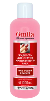 Жидкость для снятия лака без ацетона Omila "Красная роза" 1000мл-img-0