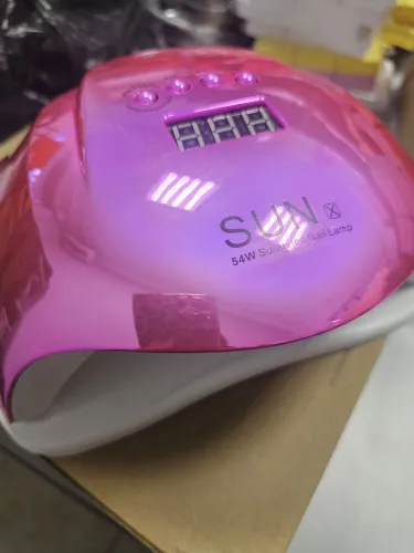 ЛАМПА SUN X 54W Зеркальная Розовая-img-0