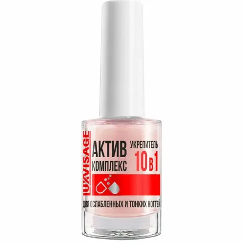 LUXVISAGE Укрепитель 10в1 "Актив Комплекс" для ослабленных и тонких ногтей 9 г-img-0