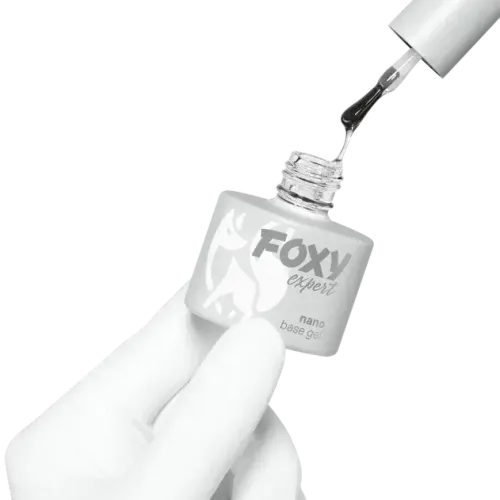 Foxy Каучуковое базовое покрытие NANO (Rubber base gel NANO), 15 ml-img-1