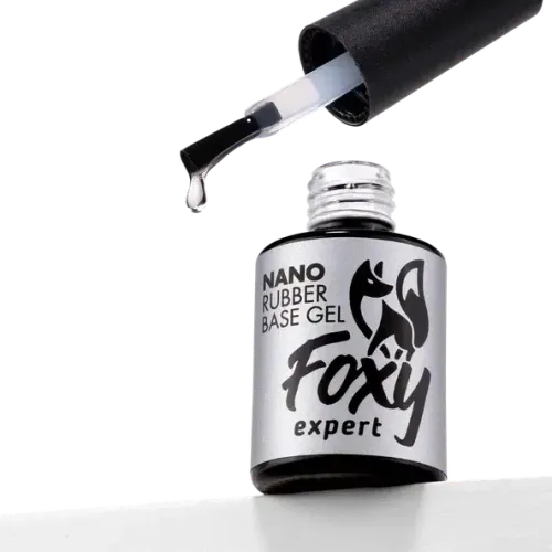 Foxy Каучуковое базовое покрытие NANO (Rubber base gel NANO) 10 ml-img-1